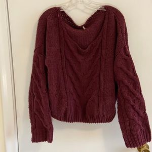 Free people chunky oversized sweater
